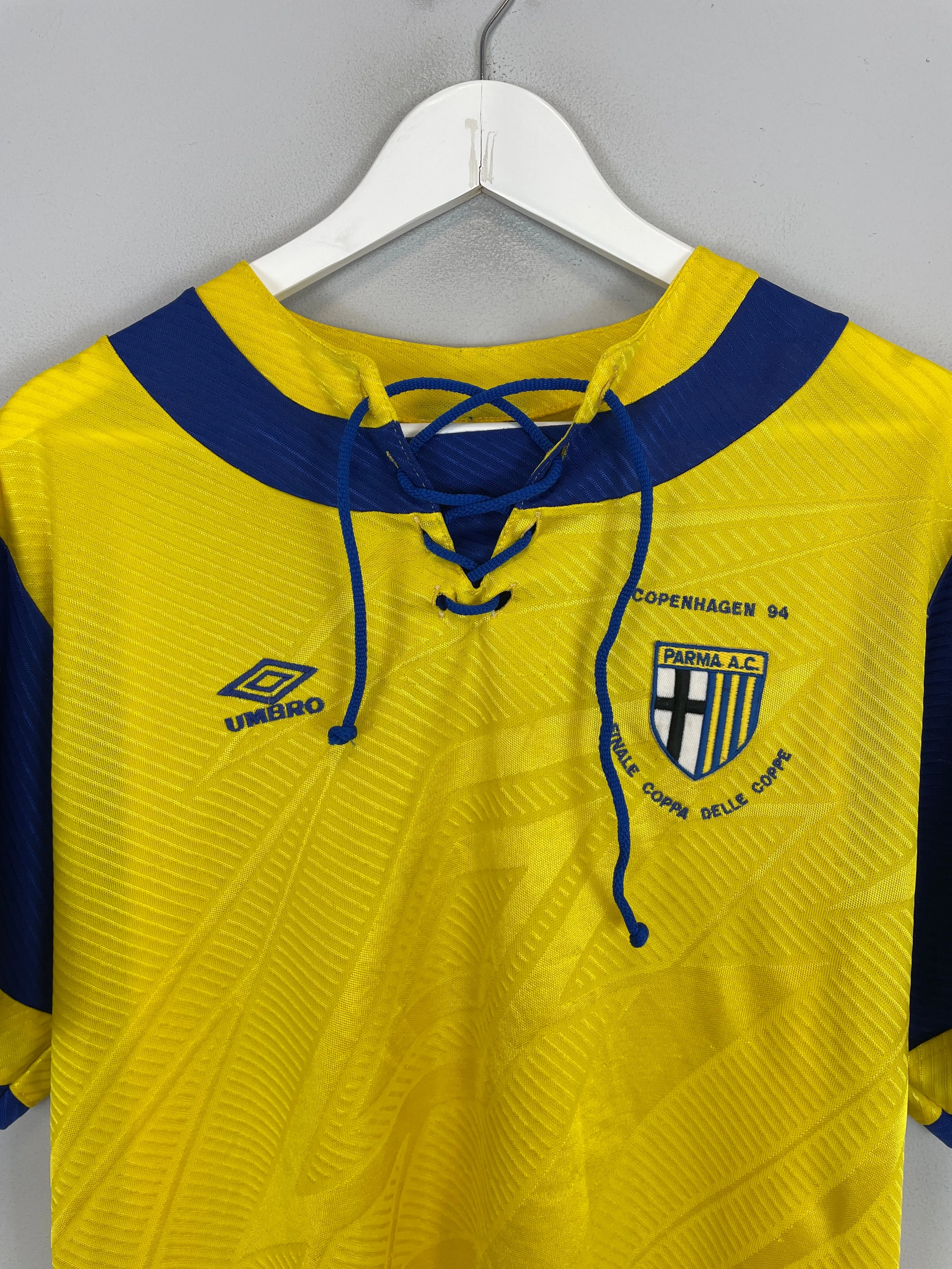 1993/94 PARMA *CUP WINNERS CUP FINAL* HOME SHIRT (XL) UMBRO
