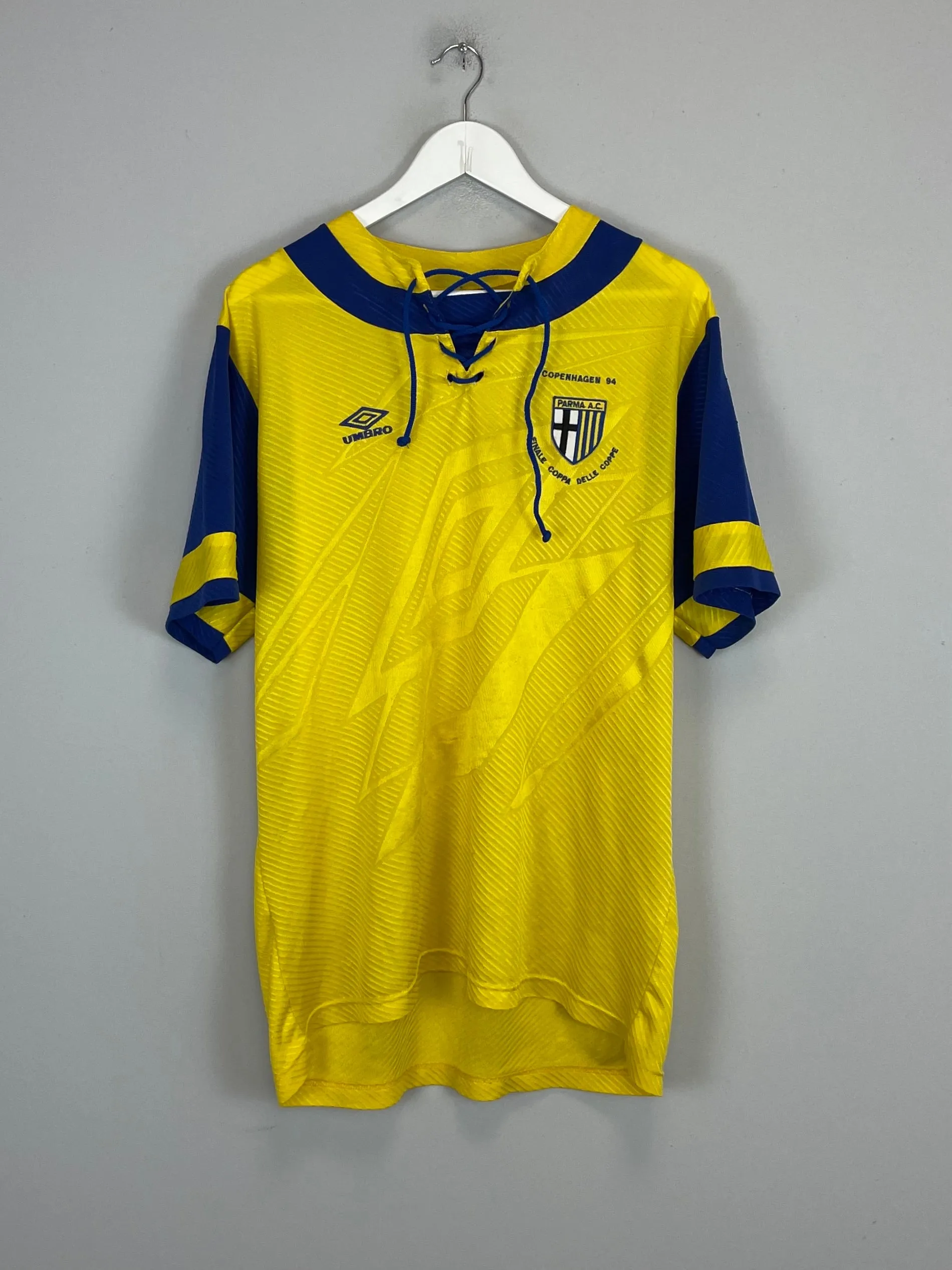 1993/94 PARMA *CUP WINNERS CUP FINAL* HOME SHIRT (XL) UMBRO