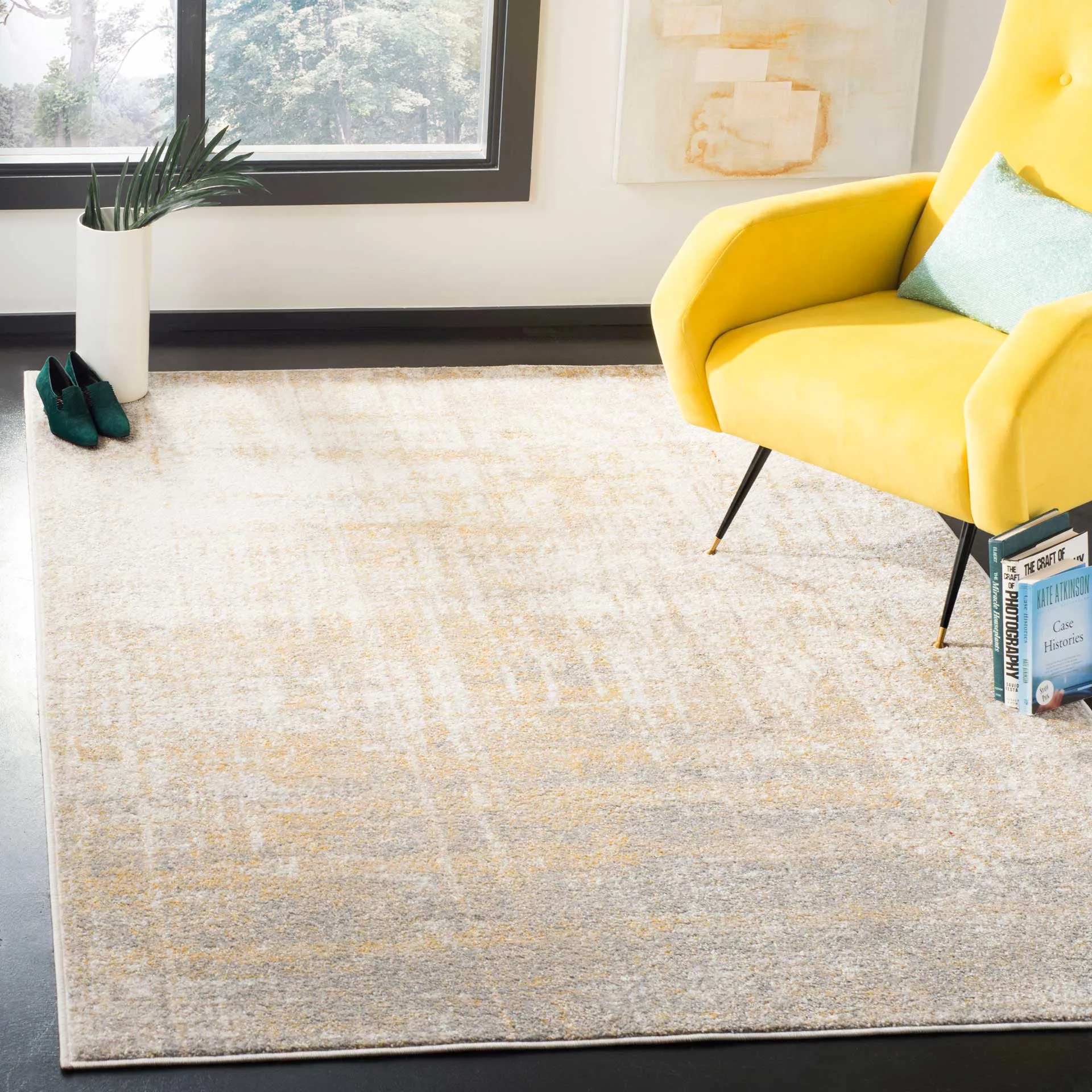 Adirondack Creme/Gold Area Rug