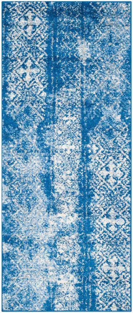 Adirondack Tradition Silver/Blue Runner Rug