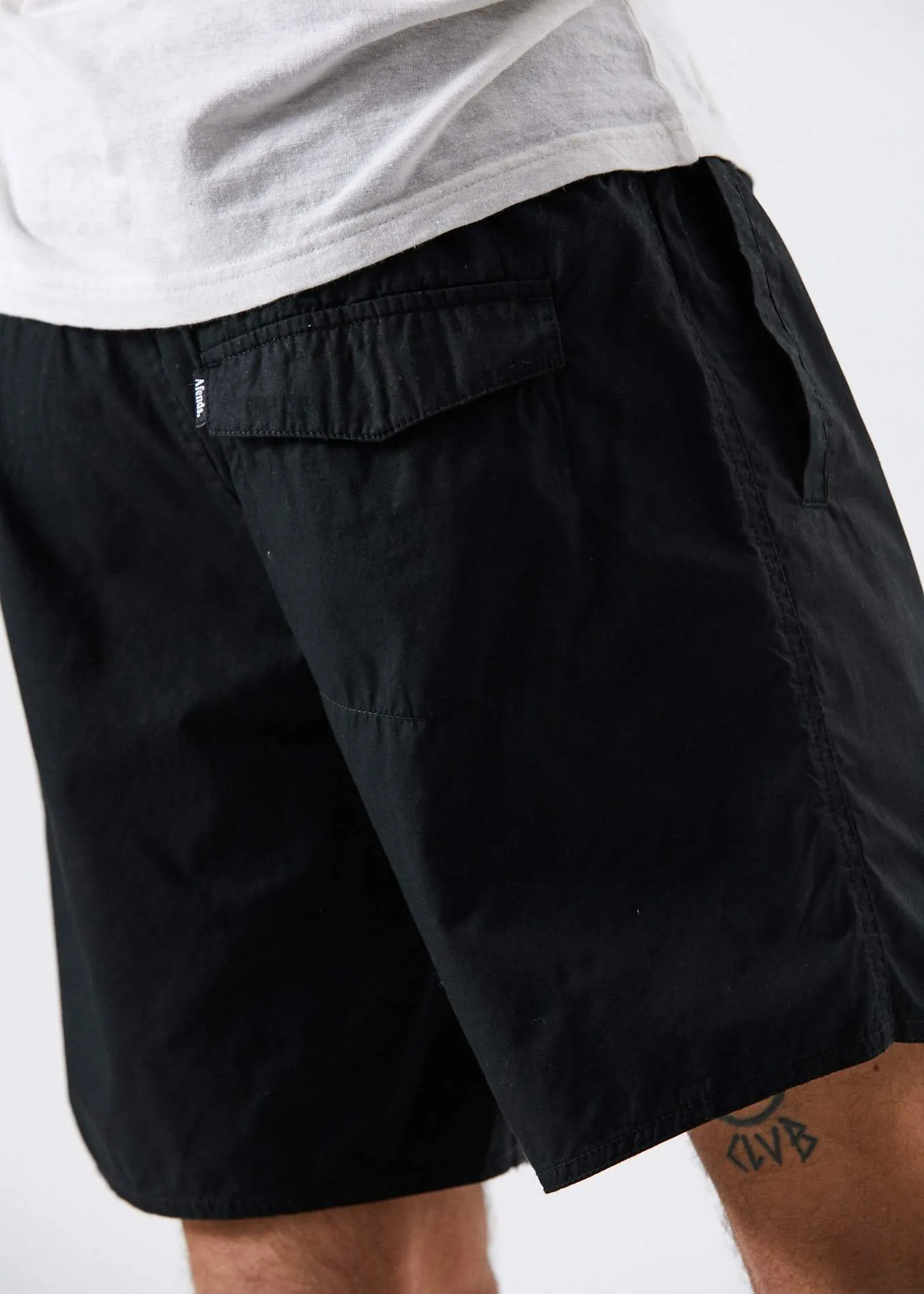 Afends Mens Baywatch Basics - Elastic Waist Boardshort 2.0