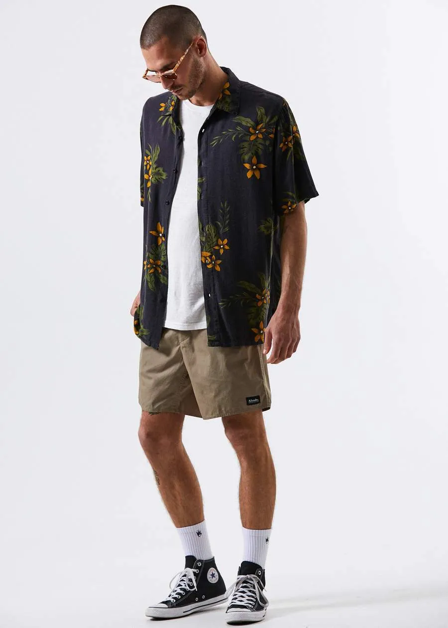 Afends Mens Baywatch Basics - Elastic Waist Boardshort 2.0