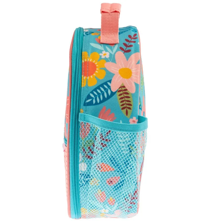All Over Print Lunch Box - Turquoise Floral
