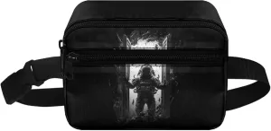 Astronaut Kids Fanny Pack with Double Zipper Belt Bag for Boys Cross Body Bag for Age 6-15 Years Old Children Fanny Pack for Girls Crossbody Purse with Adjustable Straps