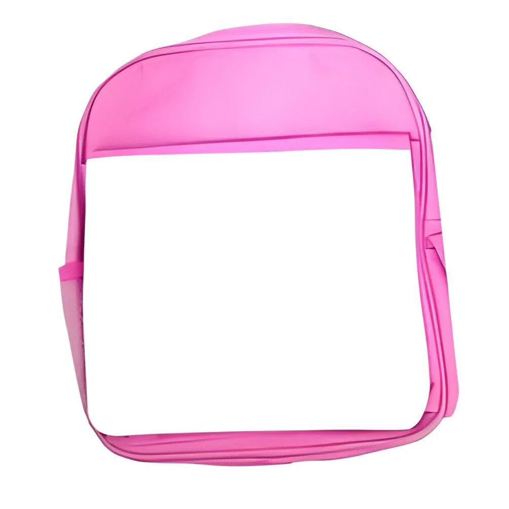 Bags - Backpacks - Large School Bag with Panel - Pink -  33cm x 31cm x 8cm