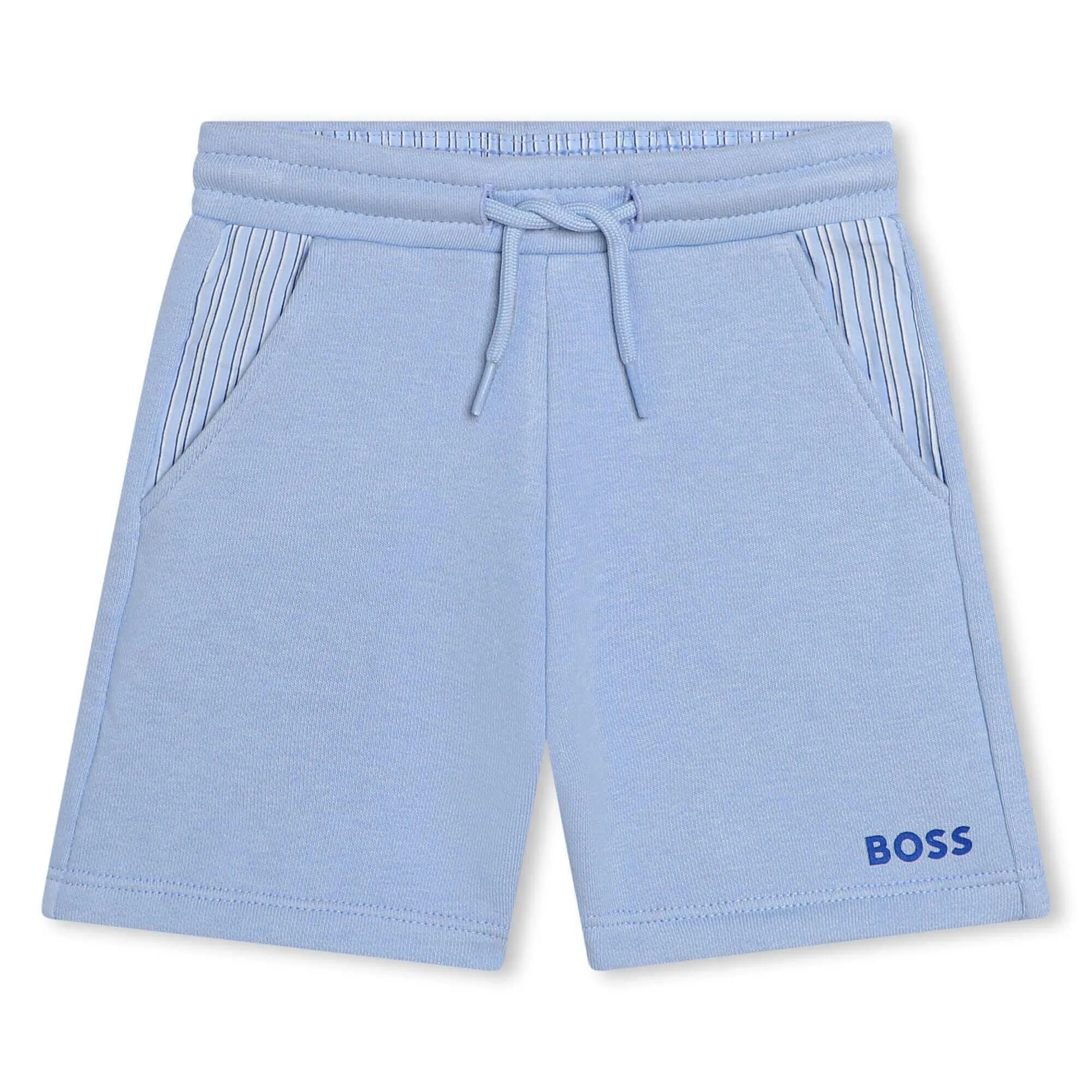 Boys White & Pale Blue Short Set