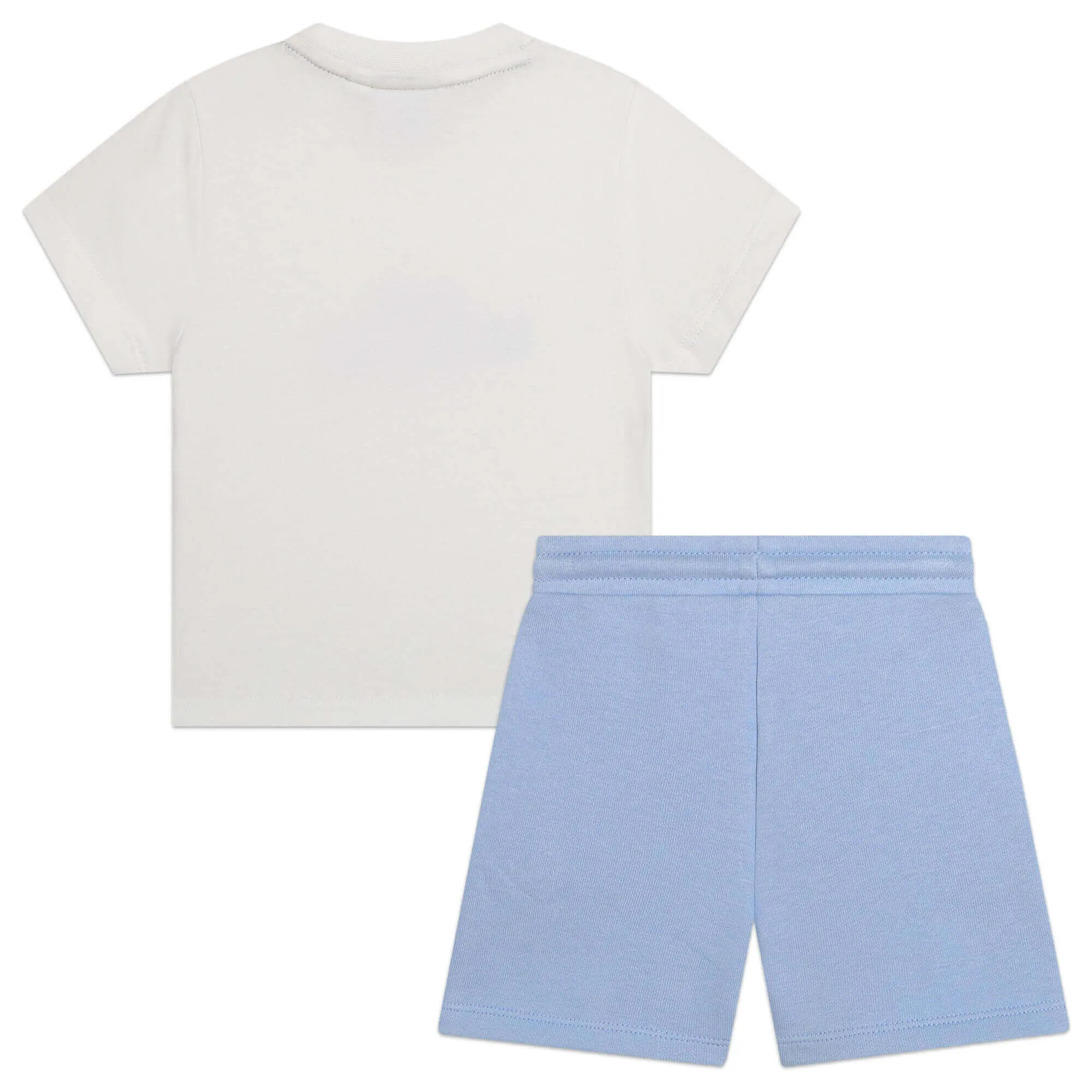 Boys White & Pale Blue Short Set