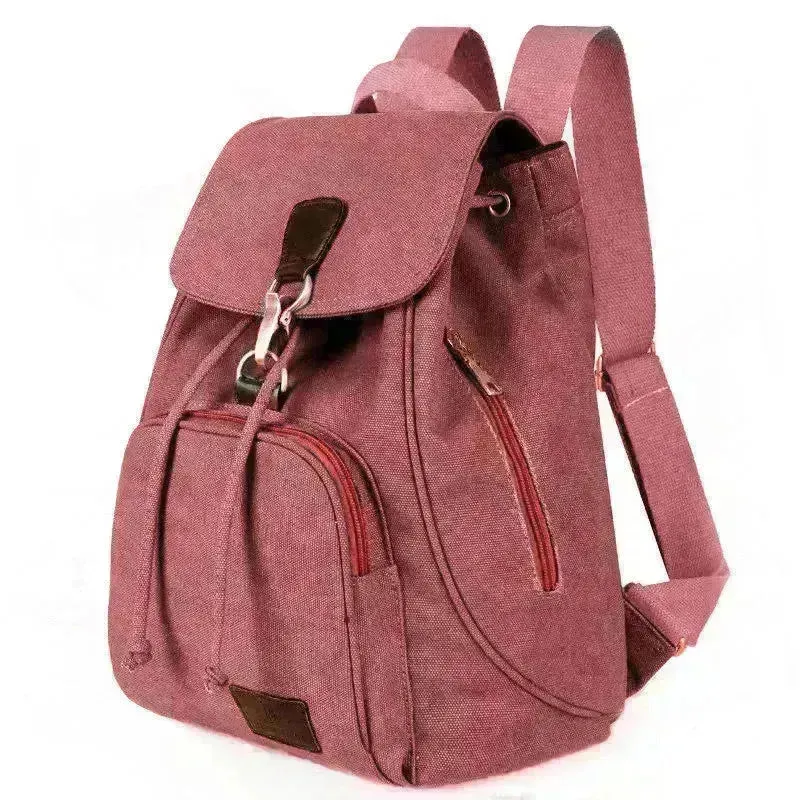 Canvas Backpack Vintage Students School Bags