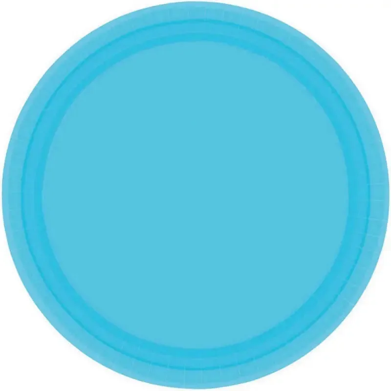 Caribbean Blue Plates - Dinner 20 Pkt