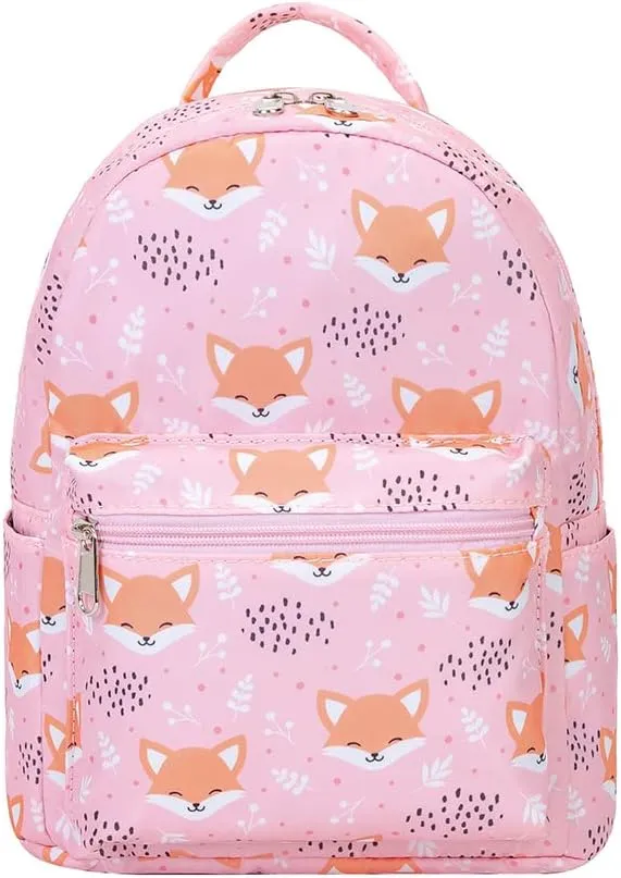 Cute mini pack bag backpack for grils children and adult (Pink Fox)