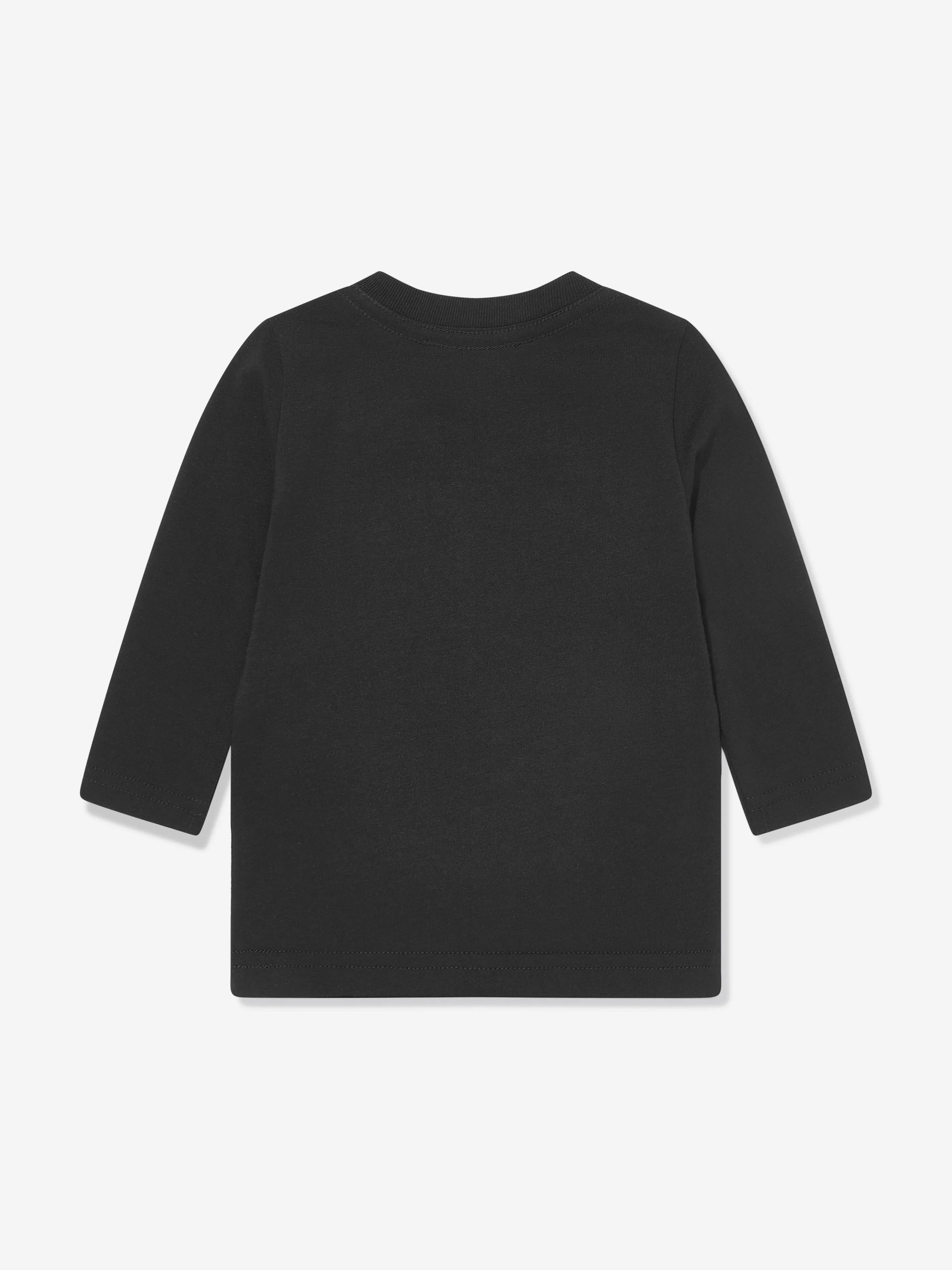 Dsquared2 Baby Long Sleeve Icon T-Shirt in Black