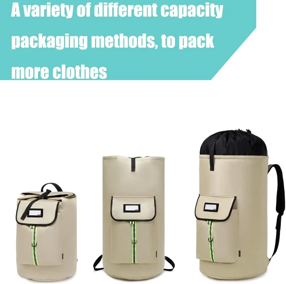 laundry bag backpack, extra-large heavy duty laundry bags, laundry backpack for college students, with drawstring closure, padded shoulder straps, apartments
