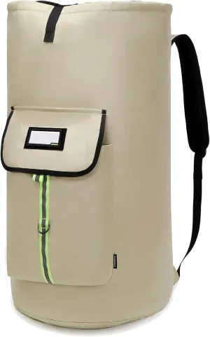 laundry bag backpack, extra-large heavy duty laundry bags, laundry backpack for college students, with drawstring closure, padded shoulder straps, apartments