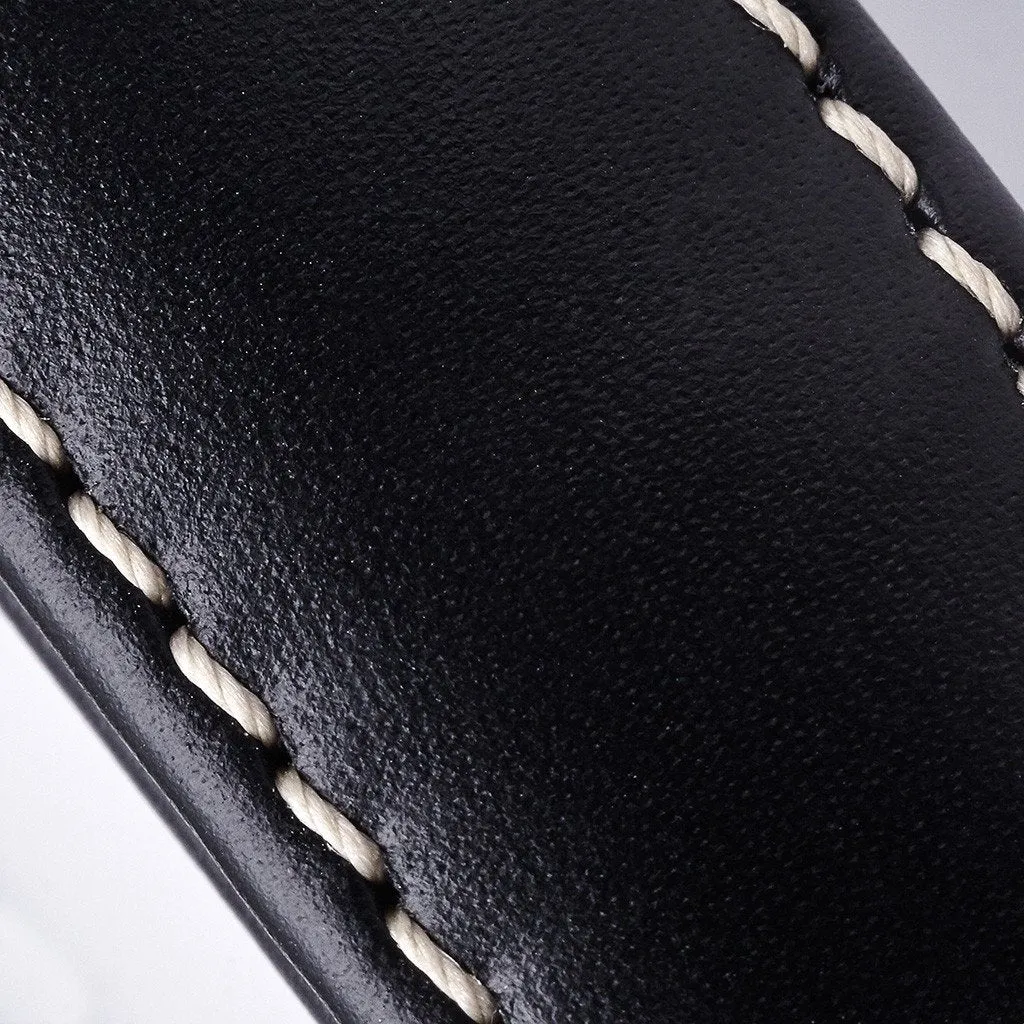 Leather Strap - EP120 Black/White