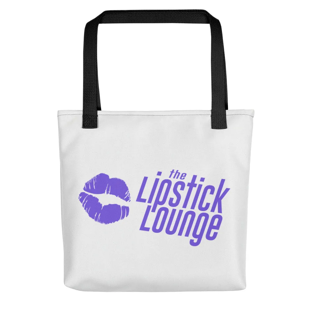 Lipstick Lounge Purple Logo Tote Bag