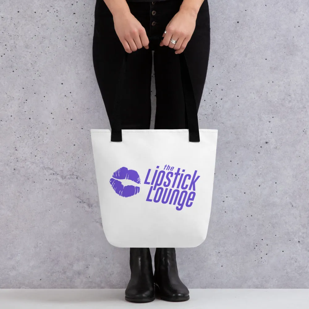 Lipstick Lounge Purple Logo Tote Bag