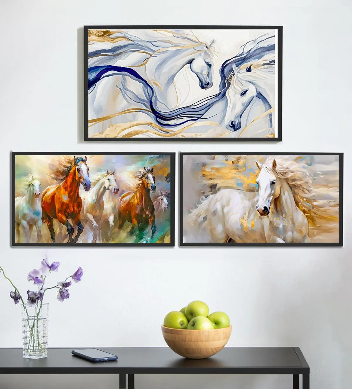 Majestic Gallop Trio: Elegance and Freedom