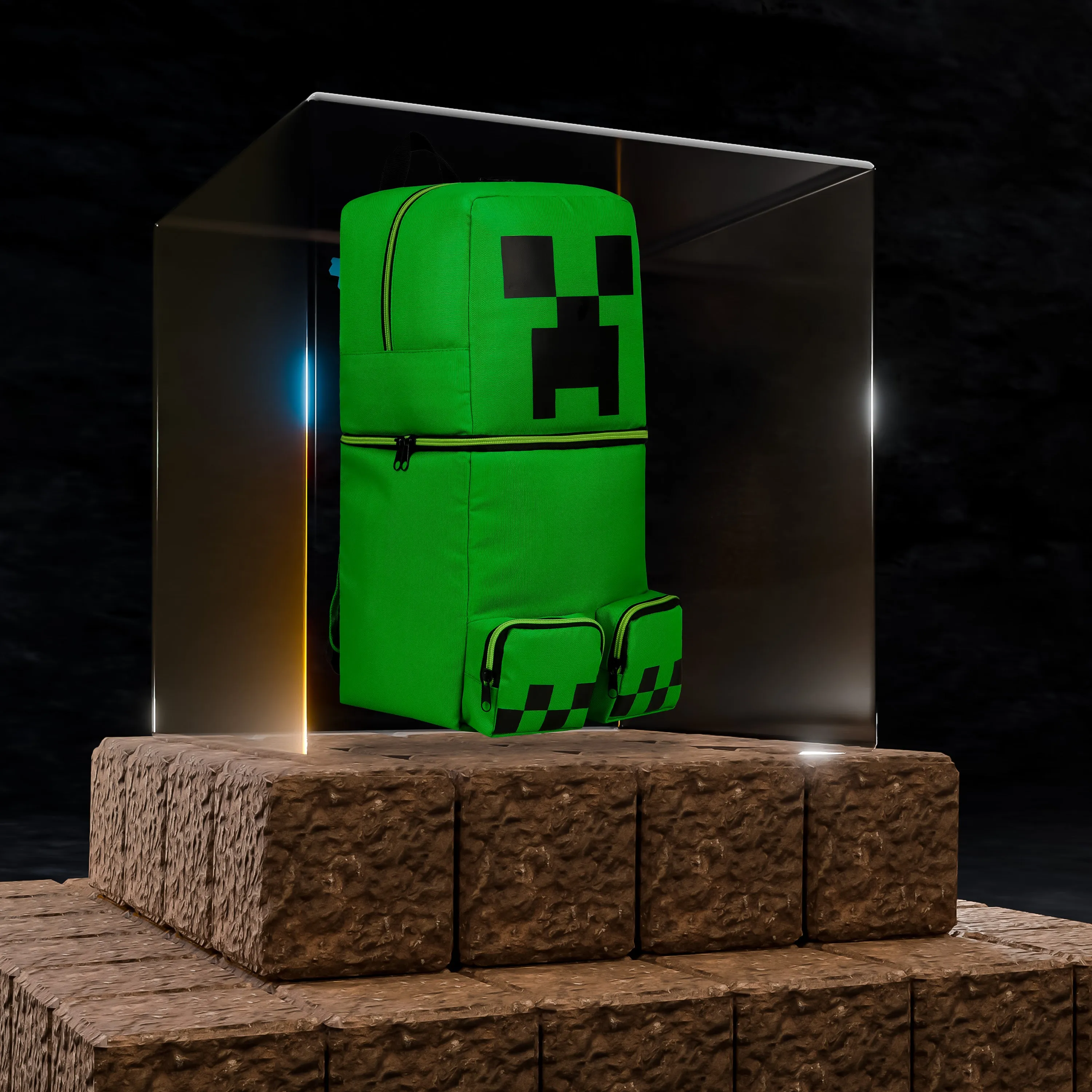Minecraft Children's Backpacks for Boys, Creeper Green Rucksack