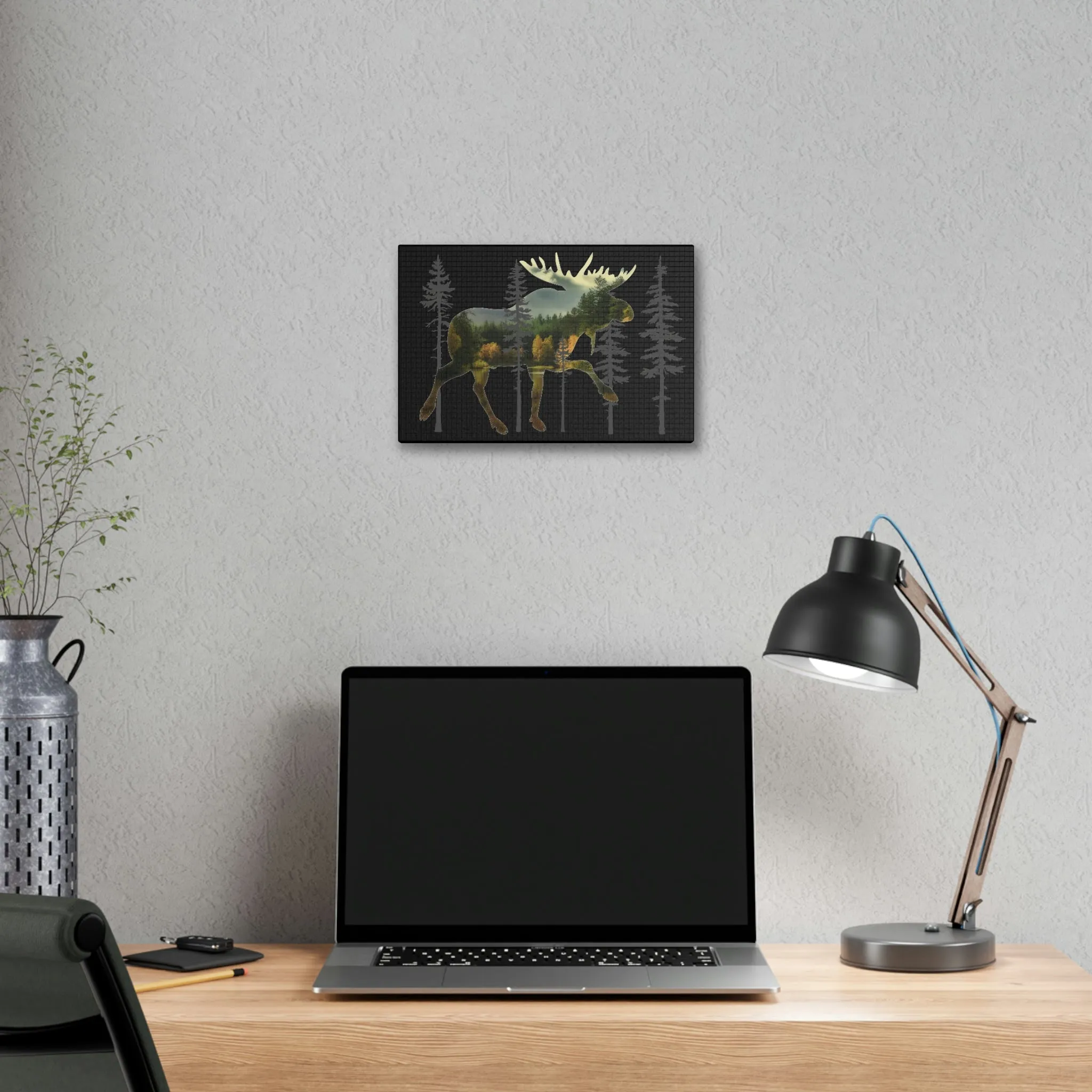 Moose in the Woods Canvas