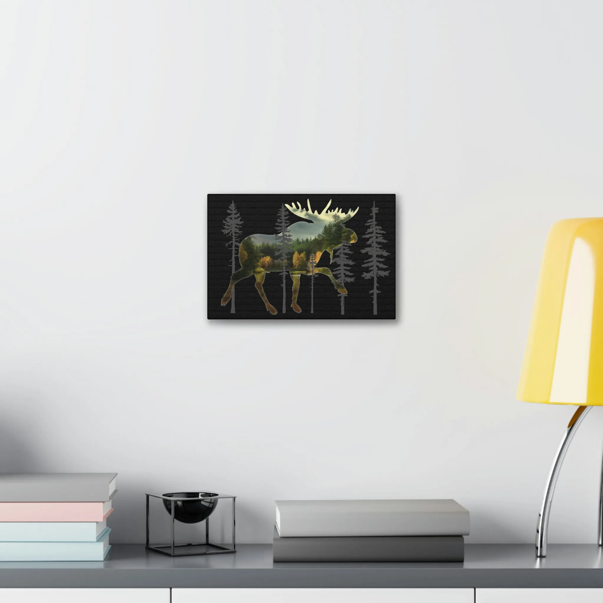 Moose in the Woods Canvas