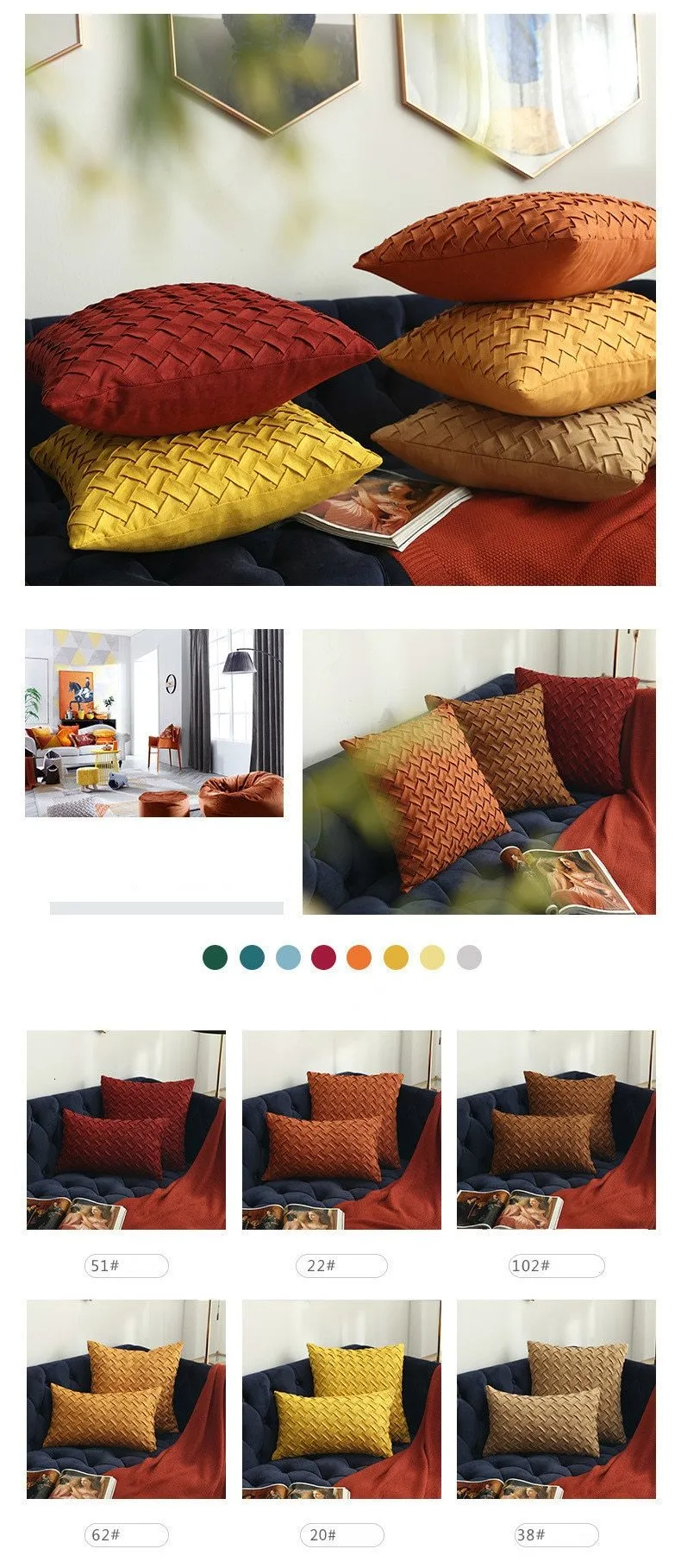 Nouvel - Hand Woven Nordic Style Pillow Case