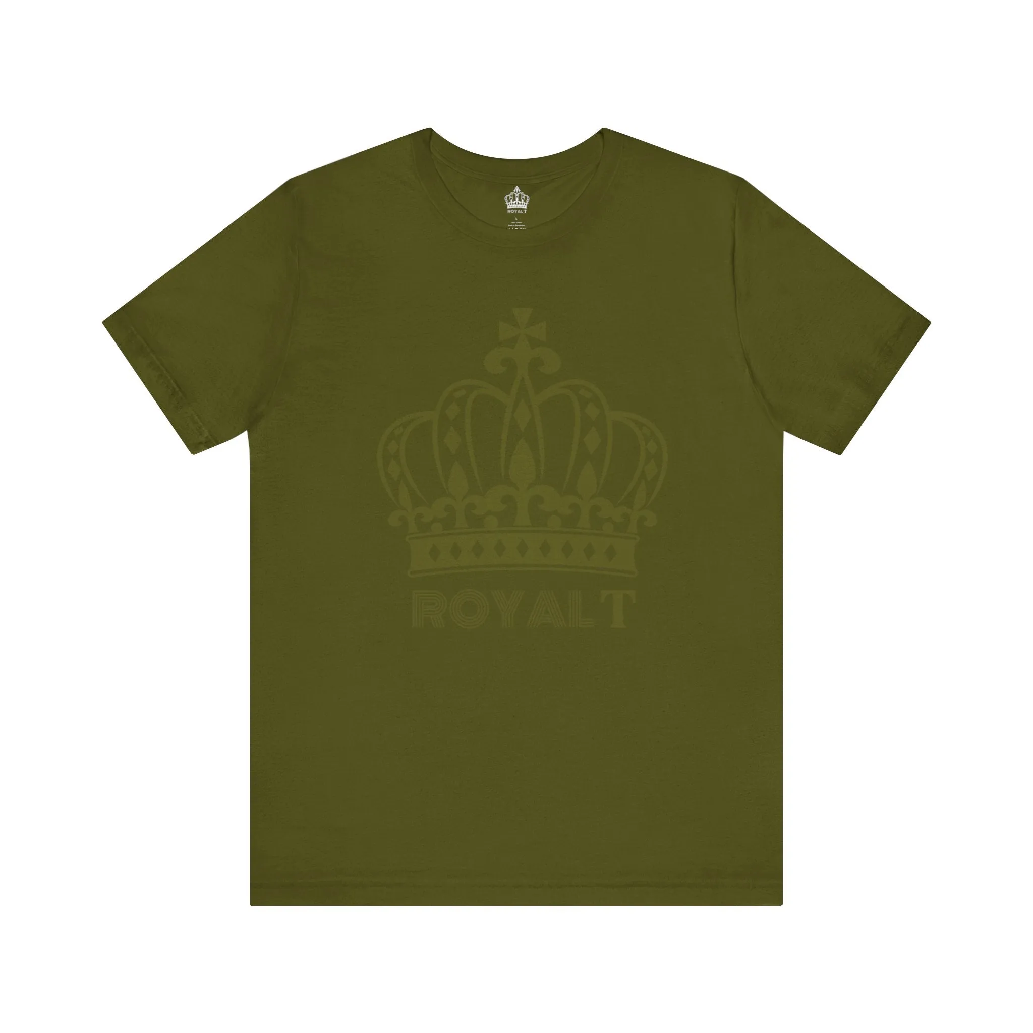 Olive Green - Unisex Jersey Short Sleeve T Shirt - Olive Green Royal T