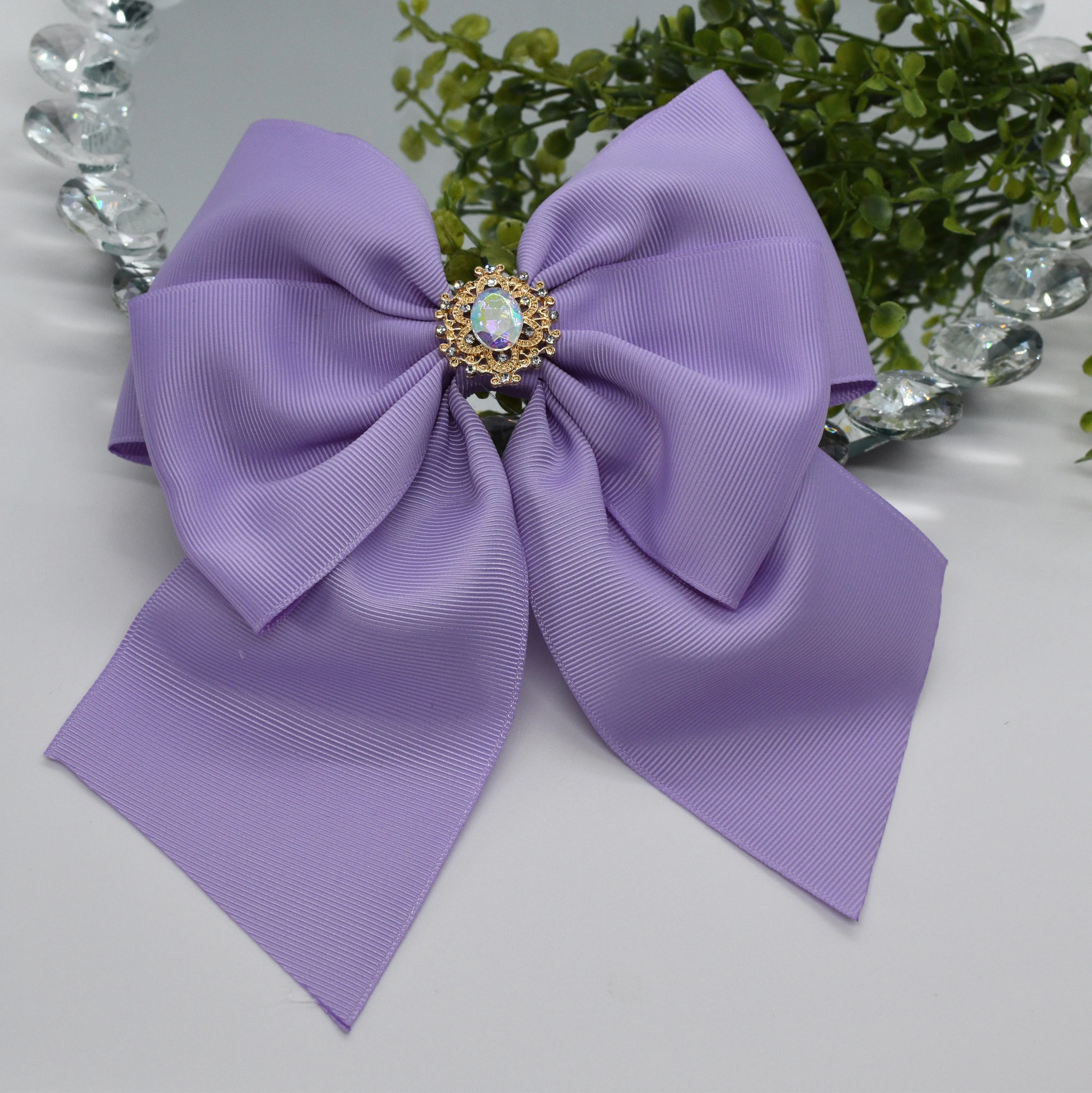 Ribbon Bow with Custom Name in Glitter