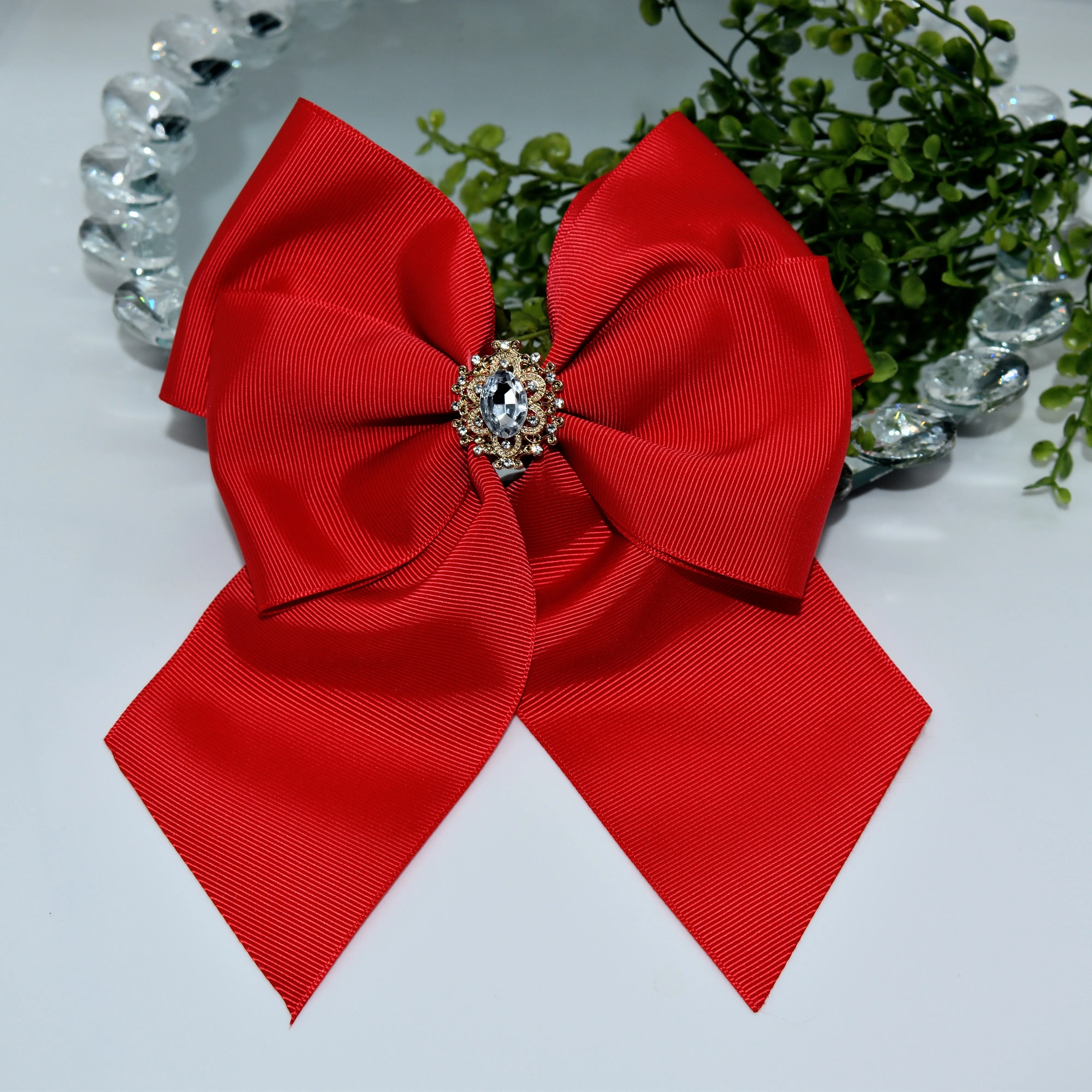Ribbon Bow with Custom Name in Glitter
