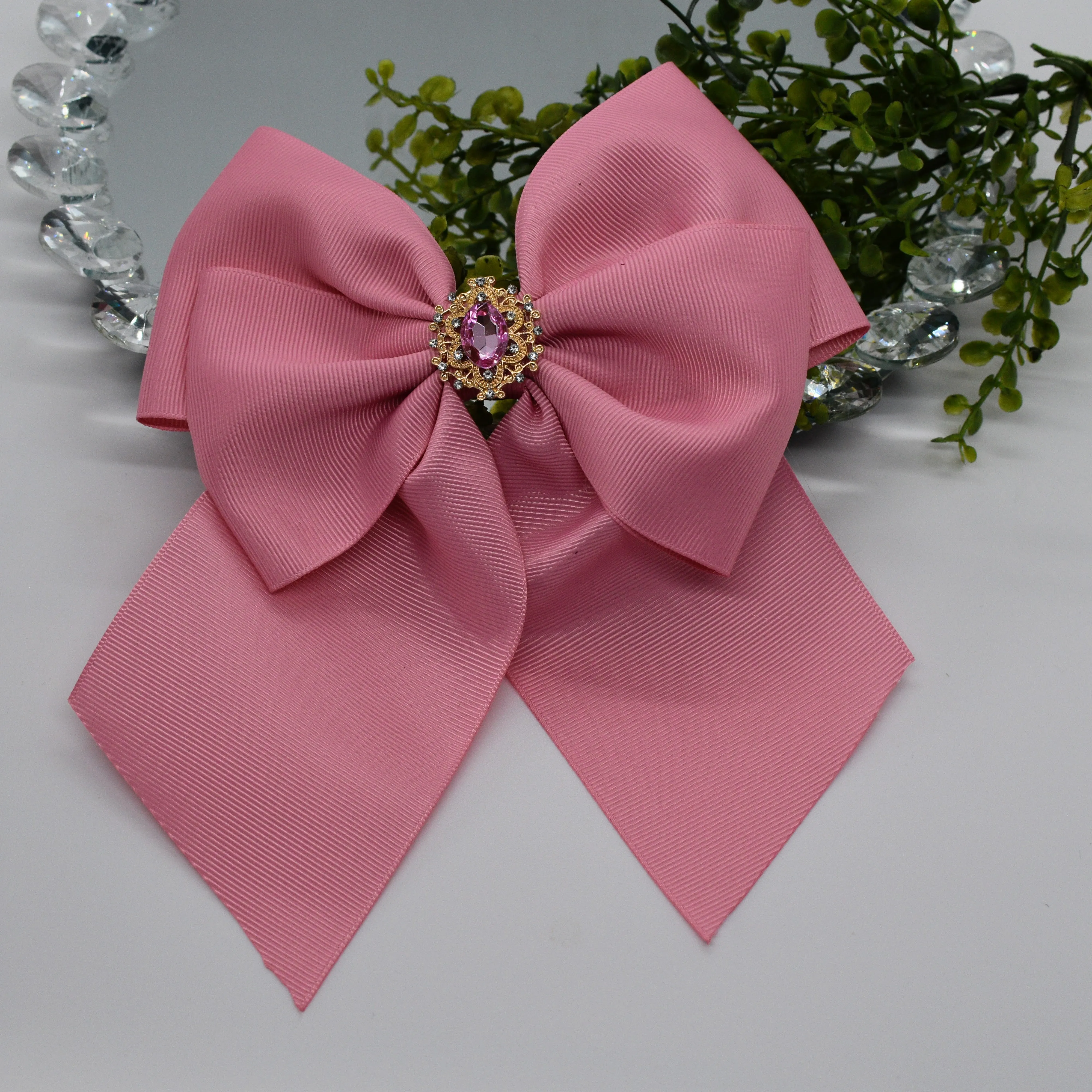 Ribbon Bow with Custom Name in Glitter