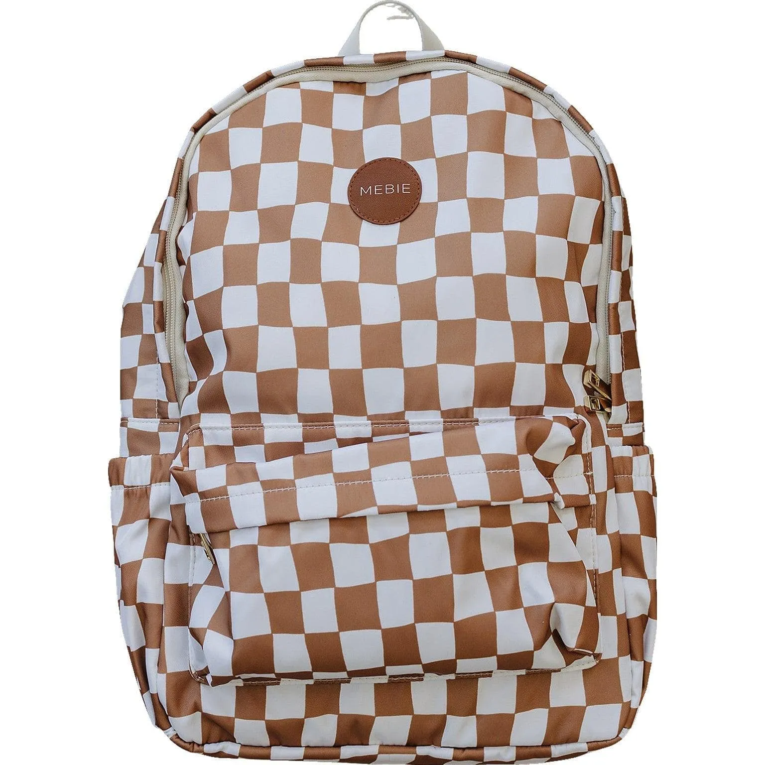 Rust Wavy Checkered Backpack - Large