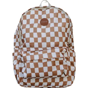 Rust Wavy Checkered Backpack - Large