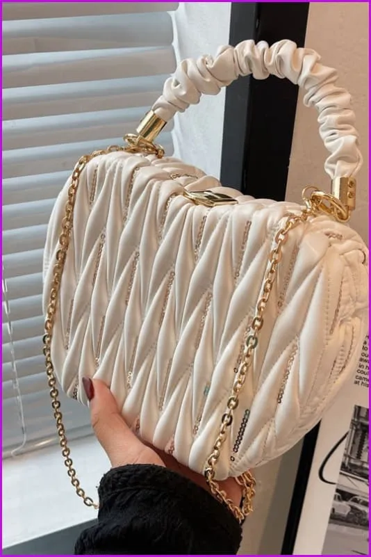 Street Outdoor Sequined Chain Ladies Shoulder Bags