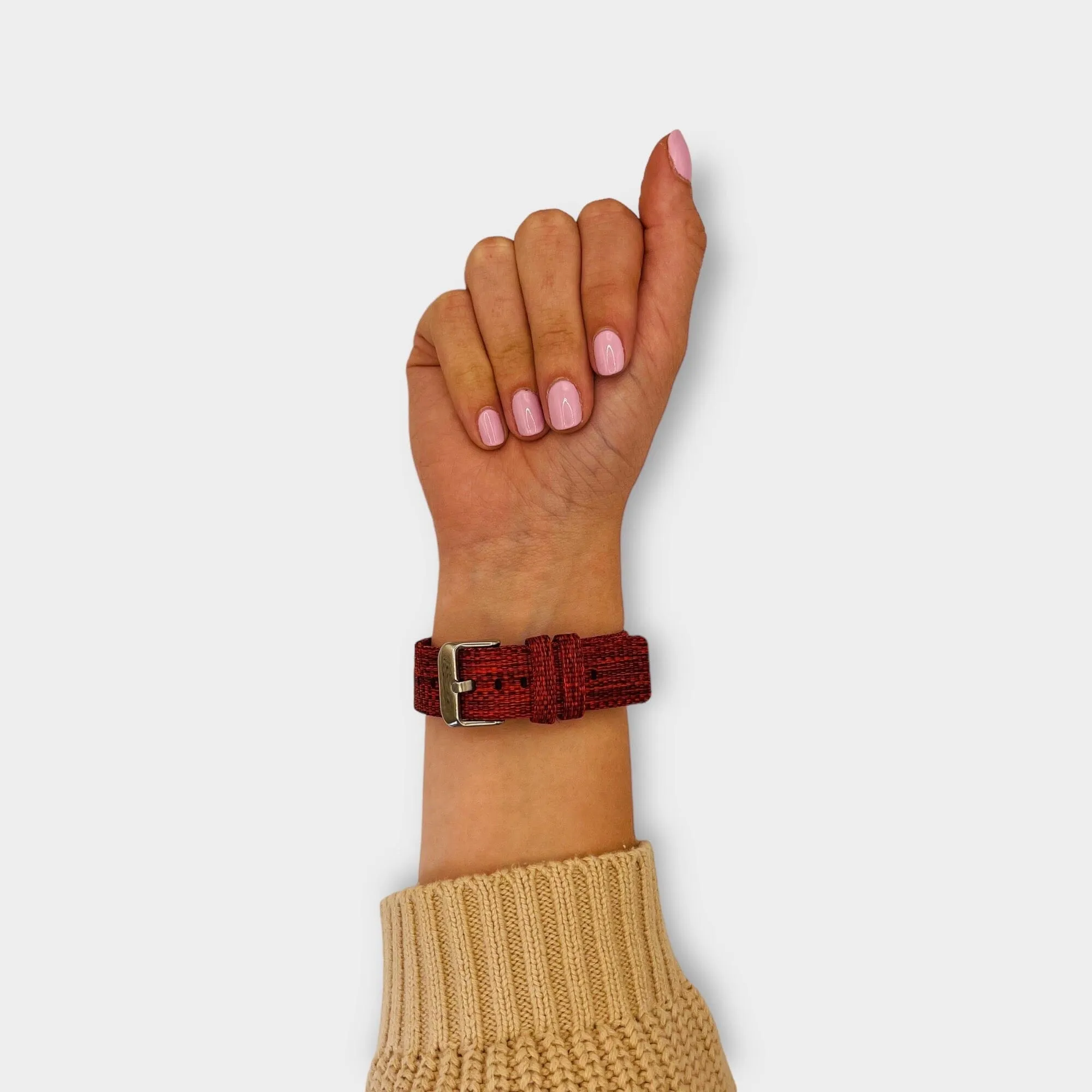 Stylish Canvas Watch Straps Compatible with Garmin Forerunner 55