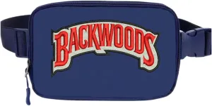 Unisex Backwoods Mini Belt Bag with Adjustable Strap Small Waist Pouch for Workout Running Traveling Hiking (Blue)