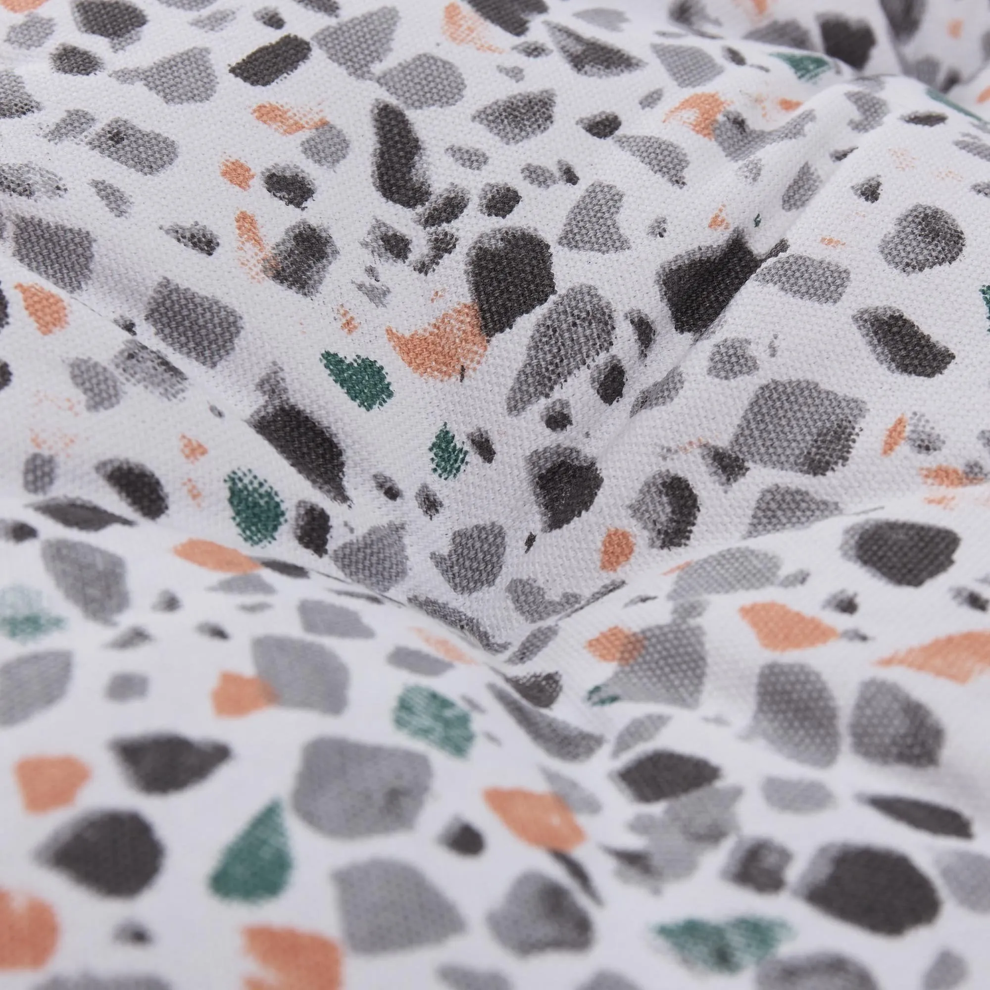Visso Chair Cushion [Green grey/Light papaya/Charcoal]
