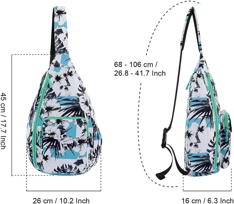 XEYOU Women's Sling Crossbody bag Casual Daypack Outdoor Travel Hiking Backpack for Cycling Walking Dog Hiking