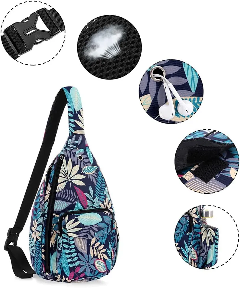 XEYOU Women's Sling Crossbody bag Casual Daypack Outdoor Travel Hiking Backpack for Cycling Walking Dog Hiking