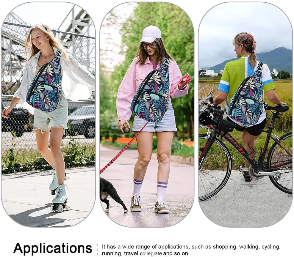 XEYOU Women's Sling Crossbody bag Casual Daypack Outdoor Travel Hiking Backpack for Cycling Walking Dog Hiking