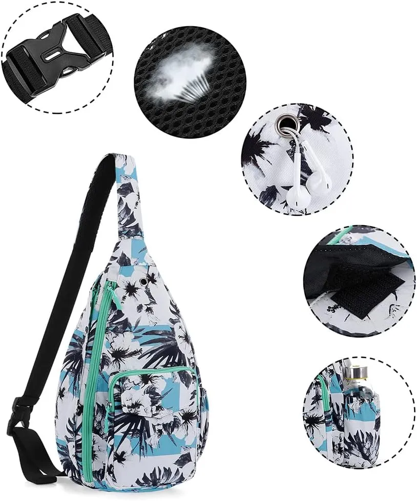 XEYOU Women's Sling Crossbody bag Casual Daypack Outdoor Travel Hiking Backpack for Cycling Walking Dog Hiking