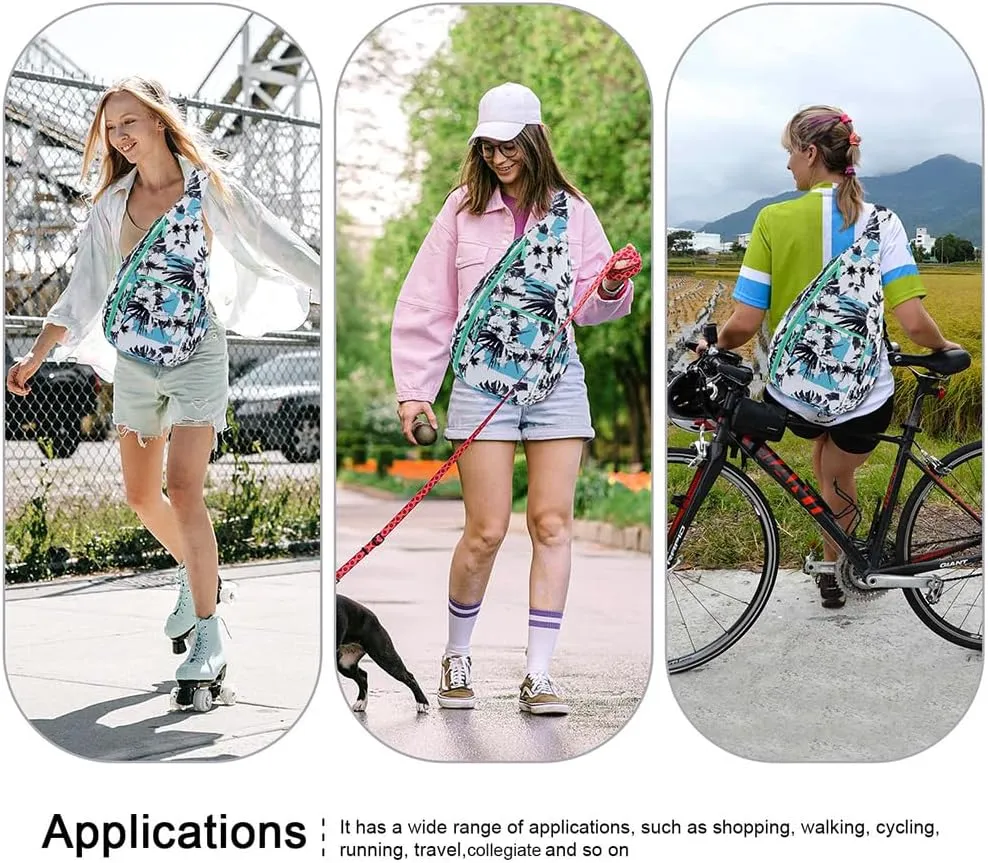XEYOU Women's Sling Crossbody bag Casual Daypack Outdoor Travel Hiking Backpack for Cycling Walking Dog Hiking
